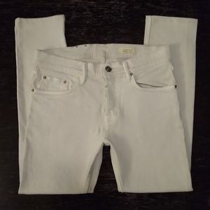AllSaints Off White Cigarette Skinny Jeans